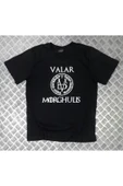 fame-stoned  Game Of Thrones Baskılı Unisex %100 Pamuk Siyah T-shirt thumbnail 1