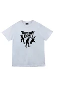 fame-stoned Unisex Beyaz Tommy Boy Baskılı T-shirt thumbnail 1