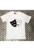fame-stoned  Tiyatro Baskılı Unisex %100 Pamuk Beyaz T-shirt thumbnail 1