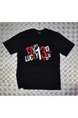 fame-stoned  Lucky Baskılı T-shirt thumbnail 1