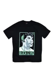 fame-stoned  Black Elvis Tişört Baskılı T-shirt - 1