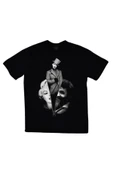 fame-stoned  Marilyn Manson Baskılı Unisex %100 Pamuk Siyah T-shirt thumbnail 1