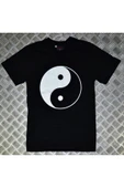 fame-stoned  Siyah Yıng Yang Baskılı T-shirt thumbnail 1