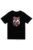fame-stoned Ghost Baskılı Unisex %100 Pamuk Siyah T-shirt thumbnail 1