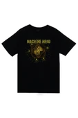 fame-stoned Machine Head Unisex %100 Pamuk Siyah T-shirt thumbnail 1