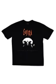 fame-stoned  Gojira Baskılı Unisex %100 Pamuk Siyah T-shirt thumbnail 1