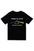 fame-stoned  Pink Floyd Baskılı Unisex %100 Pamuk Siyah T-shirt thumbnail 1