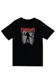 fame-stoned Manowar Baskılı Unisex %100 Pamuk Siyah T-shirt thumbnail 1