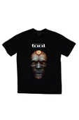 fame-stoned  Tool Baskılı Unisex %100 Pamuk Siyah T-shirt - 1