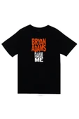 fame-stoned Bryan Adams Baskılı Unisex %100 Pamuk Siyah T-shirt thumbnail 1