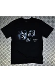 fame-stoned  Muhammet Ali Baskılı Unisex %100 Pamuk Siyah T-shirt - 1