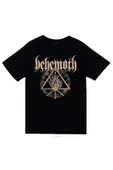 fame-stoned Behemoth Baskılı Unisex %100 Pamuk Siyah T-shirt thumbnail 1