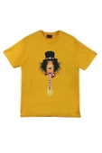 fame-stoned  Guns N Roses Baskılı Unisex %100 Pamuk Sarı T-shirt thumbnail 1