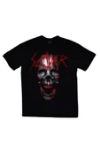 fame-stoned  Slayer Baskılı Unisex %100 Pamuk Siyah T-shirt thumbnail 1