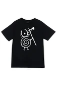 fame-stoned  Heilung Baskılı Unisex %100 Pamuk Siyah T-shirt - 1