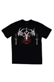 fame-stoned  Slayer Baskılı Unisex %100 Pamuk Siyah T-shirt thumbnail 1