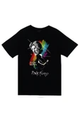 fame-stoned Pink Floyd Baskılı Unisex %100 Pamuk Siyah T-shirt thumbnail 1
