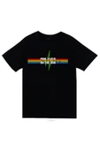fame-stoned  Pink Floyd Baskılı Unisex %100 Pamuk Siyah T-shirt - 1