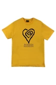 fame-stoned  Marilyn Manson Baskılı Unisex %100 Pamuk Sarı T-shirt thumbnail 1