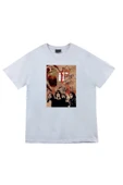 fame-stoned  Pink Floyd Baskılı Unisex %100 Pamuk Beyaz T-shirt - 1
