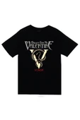 fame-stoned  Bullet For My Valentine Baskılı Unisex %100 Pamuk Siyah T-shirt - 1