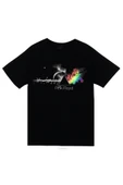 fame-stoned Pink Floyd Baskılı Unisex %100 Pamuk Siyah T-shirt thumbnail 1