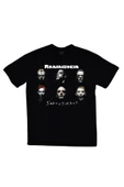 fame-stoned  Rammstein Baskılı Unisex %100 Pamuk Siyah T-shirt thumbnail 1