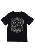 fame-stoned Volbeat Baskılı Unisex %100 Pamuk Siyah T-shirt thumbnail 1