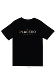 fame-stoned Unisex Siyah Placebo Baskılı Kısa Kol T-shirt thumbnail 1