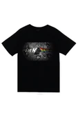 fame-stoned Pink Floyd Baskılı Unisex %100 Pamuk Siyah T-shirt thumbnail 1