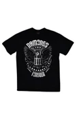 fame-stoned  Unisex Siyah Ramones Baskılı T-shirt thumbnail 1