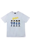 fame-stoned The Beatles Baskılı Unisex %100 Pamuk Beyaz T-shirt thumbnail 1