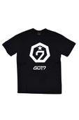 fame-stoned  Unisex Siyah Got7 Baskılı T-shirt thumbnail 1