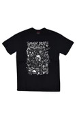 fame-stoned Napalm Death Baskılı Unisex %100 Pamuk Siyah T-shirt thumbnail 1