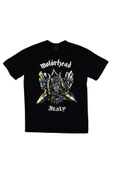 fame-stoned  Motörhead Baskılı Unisex %100 Pamuk Siyah T-shirt thumbnail 1
