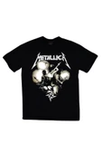 fame-stoned  Metallica Baskılı Unisex %100 Pamuk Siyah T-shirt thumbnail 1