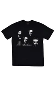 fame-stoned  Anathema Baskılı Unisex %100 Pamuk Siyah T-shirt thumbnail 1