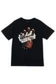 fame-stoned Judas Priest Baskılı Unisex %100 Pamuk Siyah T-shirt thumbnail 1