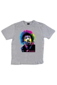 fame-stoned  Jimi Hendrix Baskılı T-shirt - 1