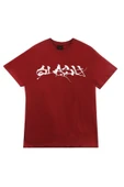 fame-stoned  Guns N Roses Baskılı Unisex %100 Pamuk Kırmızı T-shirt - 1