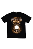 fame-stoned Pantera Baskılı Unisex %100 Pamuk Siyah T-shirt thumbnail 1