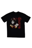 fame-stoned  The Doors Baskılı Unisex %100 Pamuk Siyah T-shirt thumbnail 1