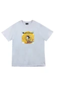 fame-stoned Radiohead Baskılı Unisex %100 Pamuk Beyaz T-shirt thumbnail 1