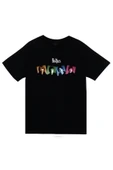 fame-stoned The Beatles Baskılı Unisex %100 Pamuk Siyah T-shirt thumbnail 1