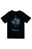 fame-stoned Pink Floyd Baskılı Unisex %100 Pamuk Siyah T-shirt thumbnail 1
