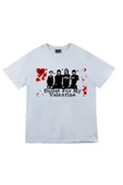 fame-stoned Bullet For My Valentine Baskılı Unisex %100 Pamuk Beyaz T-shirt thumbnail 1
