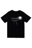 fame-stoned  Manowar Baskılı Unisex %100 Pamuk Siyah T-shirt thumbnail 1