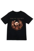 fame-stoned Arch Enemy Baskılı Unisex %100 Pamuk Siyah T-shirt thumbnail 1