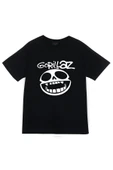 fame-stoned Gorillaz Baskılı T-shirt thumbnail 1