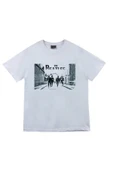 fame-stoned The Beatles Baskılı Unisex %100 Pamuk Beyaz T-shirt thumbnail 1
